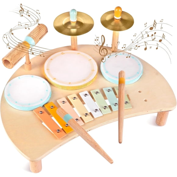 Set Musical de Madera Meytccve WKDS719 Xilófono 7 Teclas