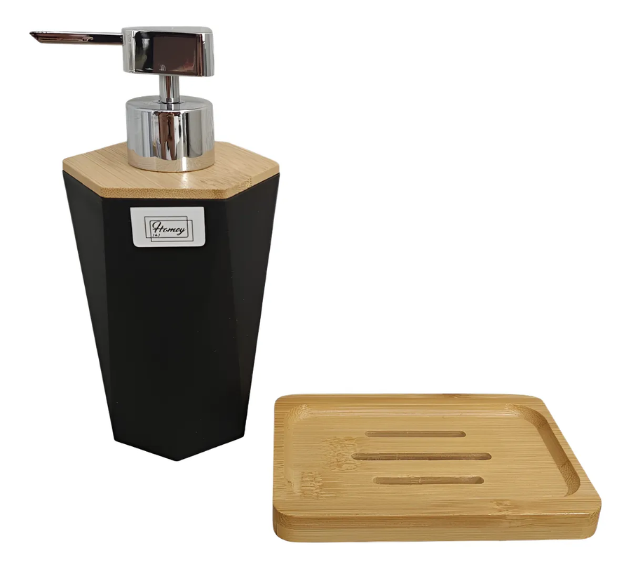 Genérico - Set Dispensador Y Jabonera De Baño Color Mod 69