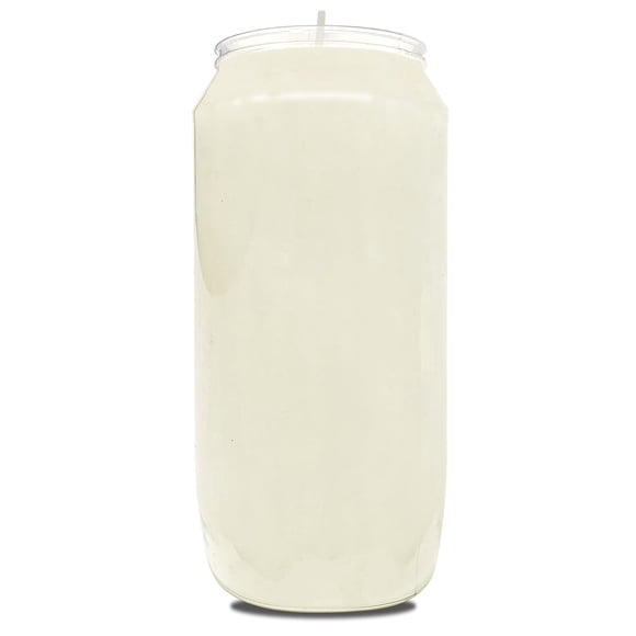 Vela Hyoola 15 cm Blanca tipo Pilar en Frasco – 7 días