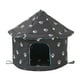 thumbnail image 2 of Casas para para el invierno, al aire libre, impermeables, cálidas, resistentes a la intemperie, cama para , perrera para , Redondo L Negro Redondo Talla l negro, 2 of 5