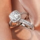 thumbnail image 3 of 2pcs/set Stylish Women's Wedding Rings - Perfect for Promise, Anniversary, Engagement, and Valentine's Day Gifts, 3 of 5