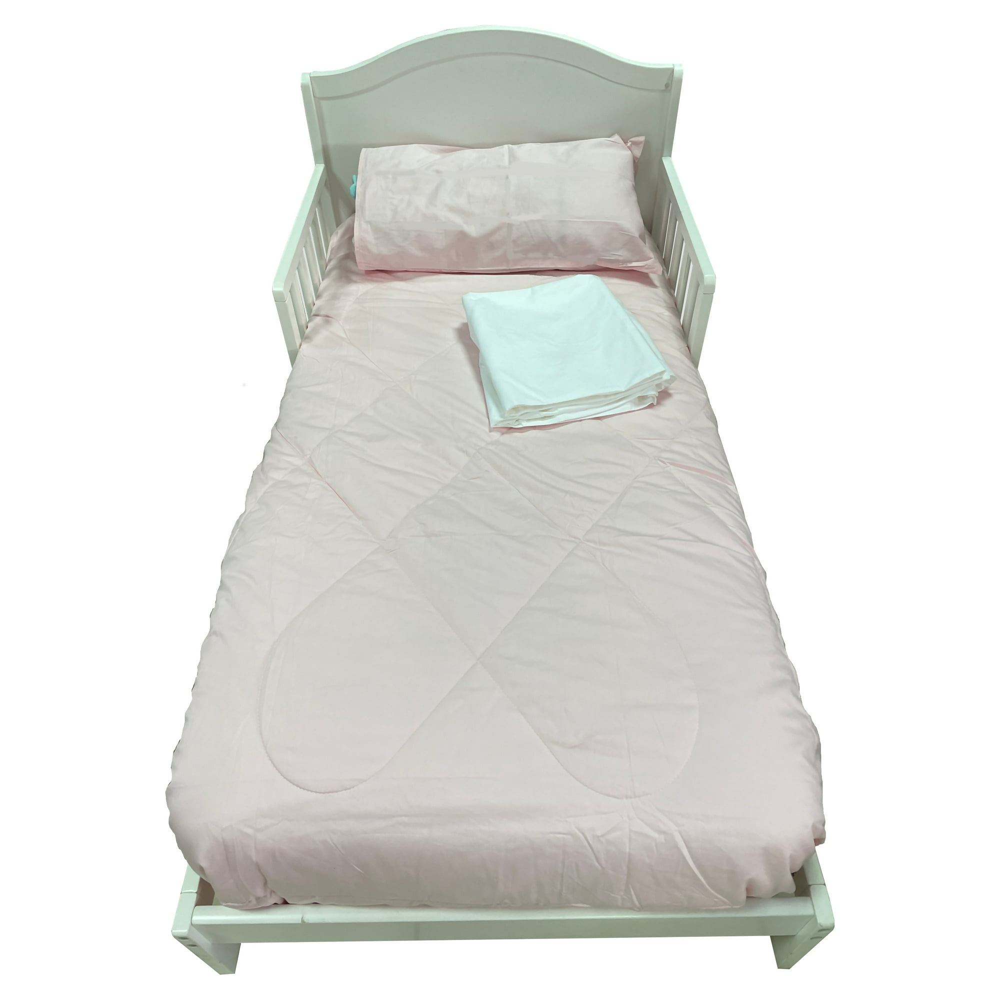 Set Ropa Para Cama De Transición Rosa 100% Algodon De 4 Piezas Pellitos