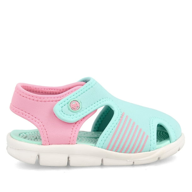 Sandalia Niño Bubblegummers Bentley Celeste-Rosado