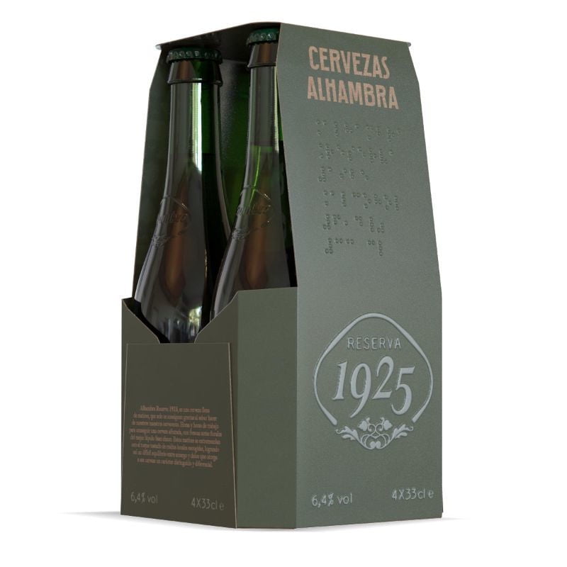 Cerveza Pilsen Reserva 1925 6.4° Pack 4 Botella 330 ml Alhambra