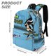 thumbnail image 3 of El Laboratorio de Dexter-theme Backpack, Campus style schoolbag Bookbag with Adjustable Shoulder Straps And Large Zip Compartment, Unisex Travel Bags.42x30x15cm, 3 of 6
