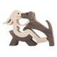thumbnail image 5 of Estatua De Madera De Mujer Y Perro, Estatua Humana De Perro De Madera Para Mujer, Estante De Escritorio, Decoración Estilo B, 5 of 5