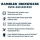 thumbnail image 3 of Vaso YETI Rambler Lowball 2.0 apilable de 295 ml con tapa, color rosa tropical, 3 of 3
