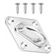 thumbnail image 3 of Placa de ojo de acero inoxidable en forma de diamante placa ocular cubierta de barco hardware bisagra 79mm, 3 of 5