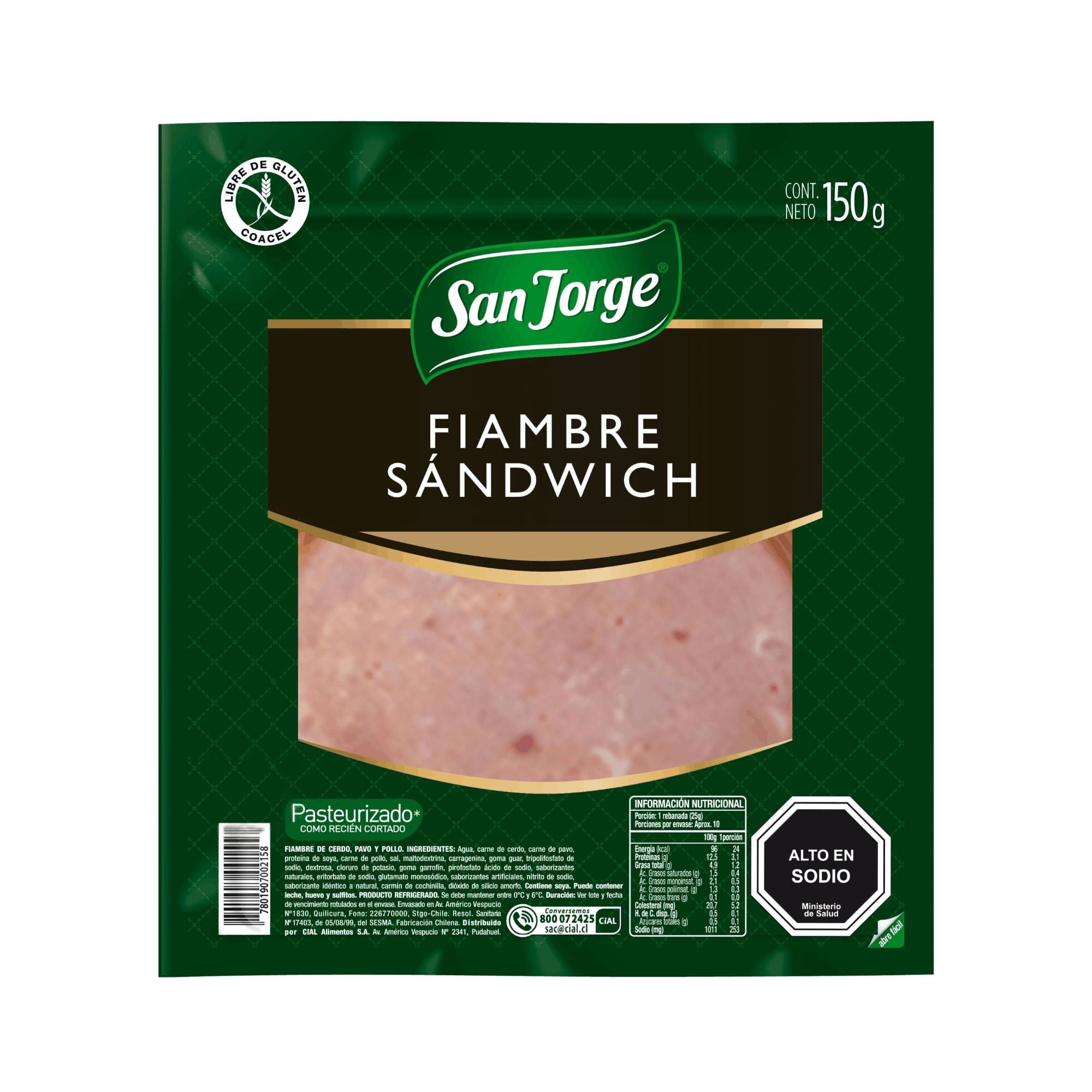 Fiambre sándwich, 150 g