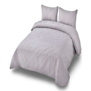 Alonso - Cobertor Colcha De Verano Quilt 2 Plaza Gris