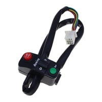 Magideal - Interruptor De Control Del Manillar De La Motocicleta Botón De Interruptor De Motocicleta Multifunción Fácil De Instalar Para Reemplazo De Bicicleta E