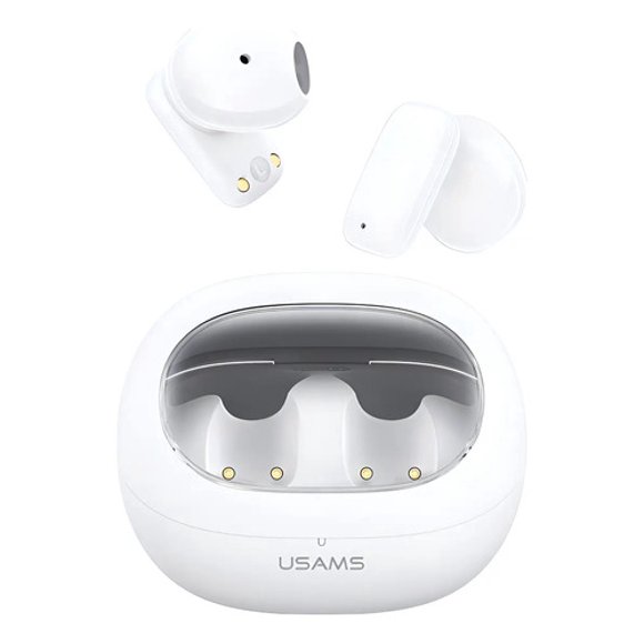 Audifonos Bluetooth Inalambrico In Ear Usams Td22 Tactil Color Blanco