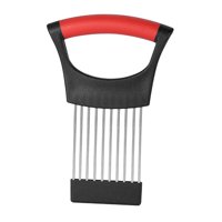 Bothyi - Soporte Para Cortar Cebollas, Cortador Manual De Cebolla Para Huevos, Pepinos, Limón, Negro Y Rojo