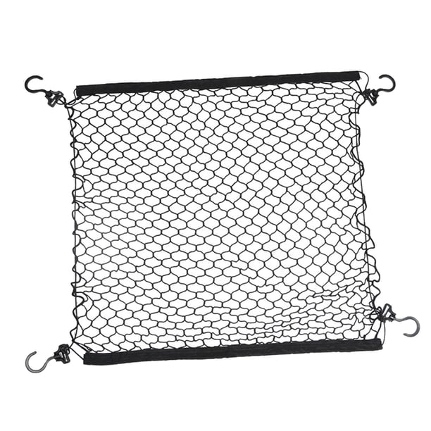Red de carga para carrito de carreta plegable con ganchos, ligera, para camping, playa, accesorios para carritos, malla de alta densidad, 92 x 76 cm