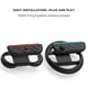 thumbnail image 3 of Kit de accesorios 10 en 1 compatible con Nintendo Switch 2 con pegatinas para controladores izquierdo y derecho, volante, agarre básico y set de tapas para joysticks, 3 of 5