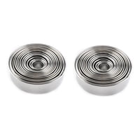 Genérico - Pack X2 14 Moldes Galletas Circulo Molde De Galleta Galleta