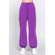 thumbnail image 1 of Saronite Pantalones Deportivos Cargo, Ligeros, Elásticos, de Largo Completo, con Dos Bolsillos Laterales, Morados (para Mujer), 1 of 1