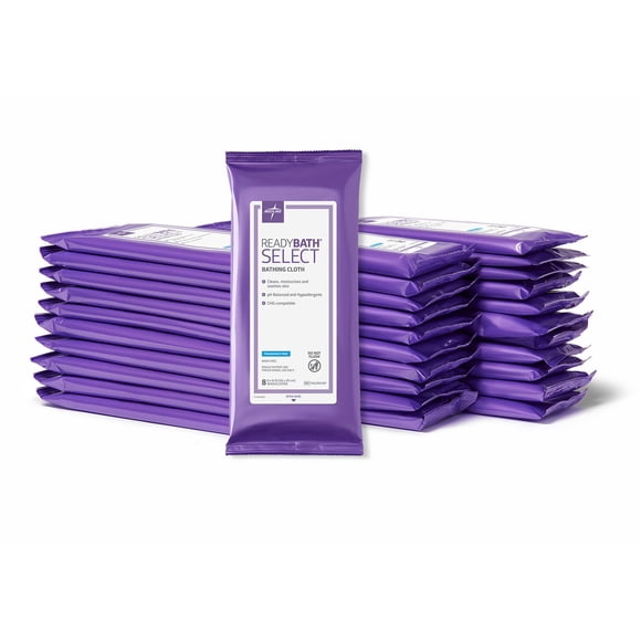 Toallitas de baño Medline ReadyBath Select, gruesas, para adultos, 240