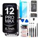 thumbnail image 1 of Reemplazo de pantalla LCD Fixerman para iPhone 12 Pro Max de 6.7 pulgadas, 1 of 7