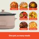 thumbnail image 4 of Slow Cooker BELLA, 5.7 L, con revestimiento cerámico programable Blossom, 4 of 7