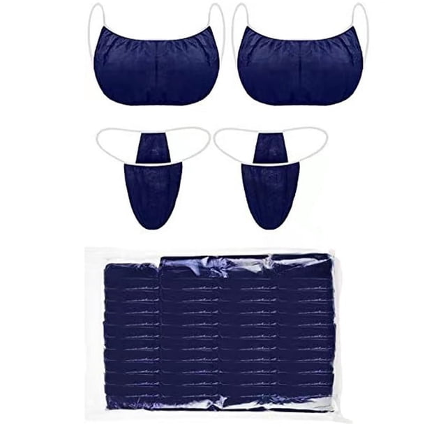 50pcs Disposable Bras And Panties Women Disposable Underwear Spa Bikini Thong Panties Sunless Spray Tan Top Underwear