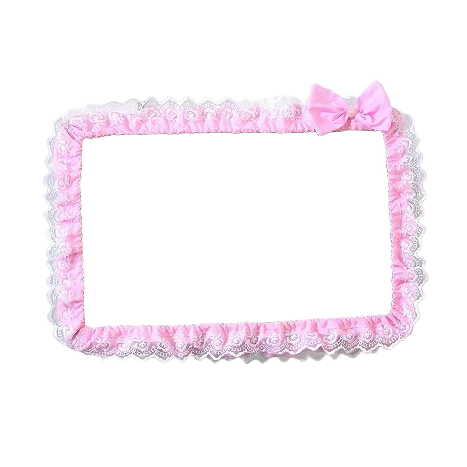 Magideal - Marco De Pantalla De Ordenador, Cubierta De Borde, Funda Protectora Encantadora, Decoración De Pantalla, A Prueba De Polvo Con Lazo Para Pc Y Tableta 23 A 26 Pulgadas