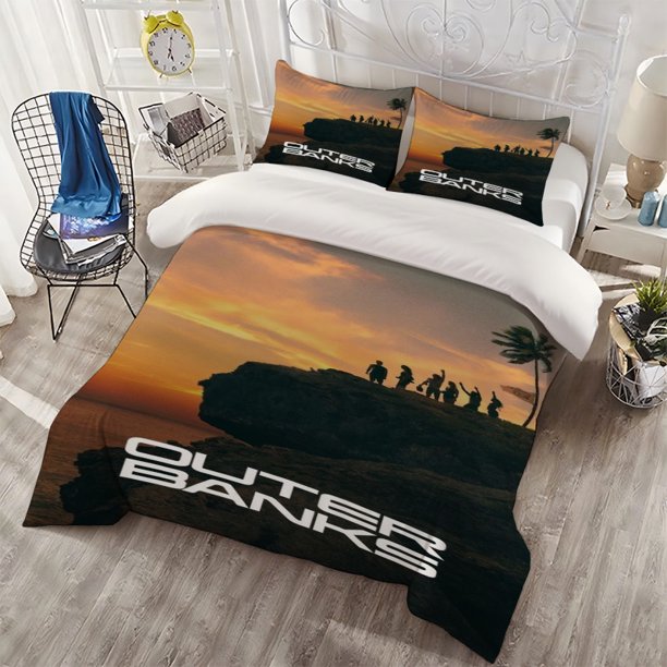 3pcs Bund Sunset Cliff Poster Theme Print 100% Polyester Bedding Set