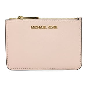 Monedero Michael Kors Jet Set Travel - Monedero Pequeño Con Cremallera Superior Y Soporte Para Identificación Para Mujer En Piel Saffiano (Rubor En Polvo)