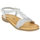 thumbnail image 3 of Sandalia Chalada Mujer Clara-5 Plateado Casual, 3 of 4