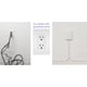thumbnail image 3 of Outlet Concealer Sleek Socket Original, ultrafino, con kit de cable, 3 of 5