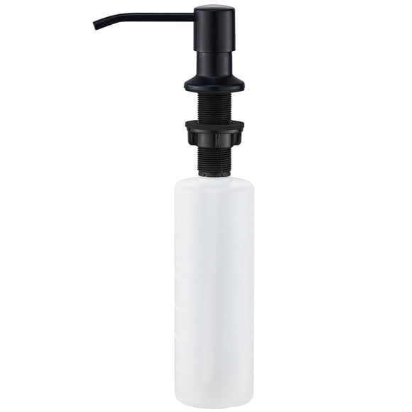 Dispensador de jabón Wardock negro de acero inoxidable 400 mL