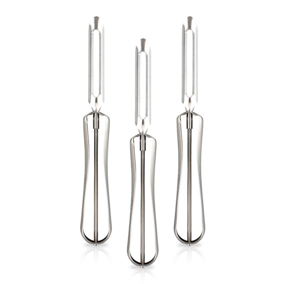 Pelador de alimentos LINDEN SWEDEN Jonas - Pack de 3, acero inoxidable