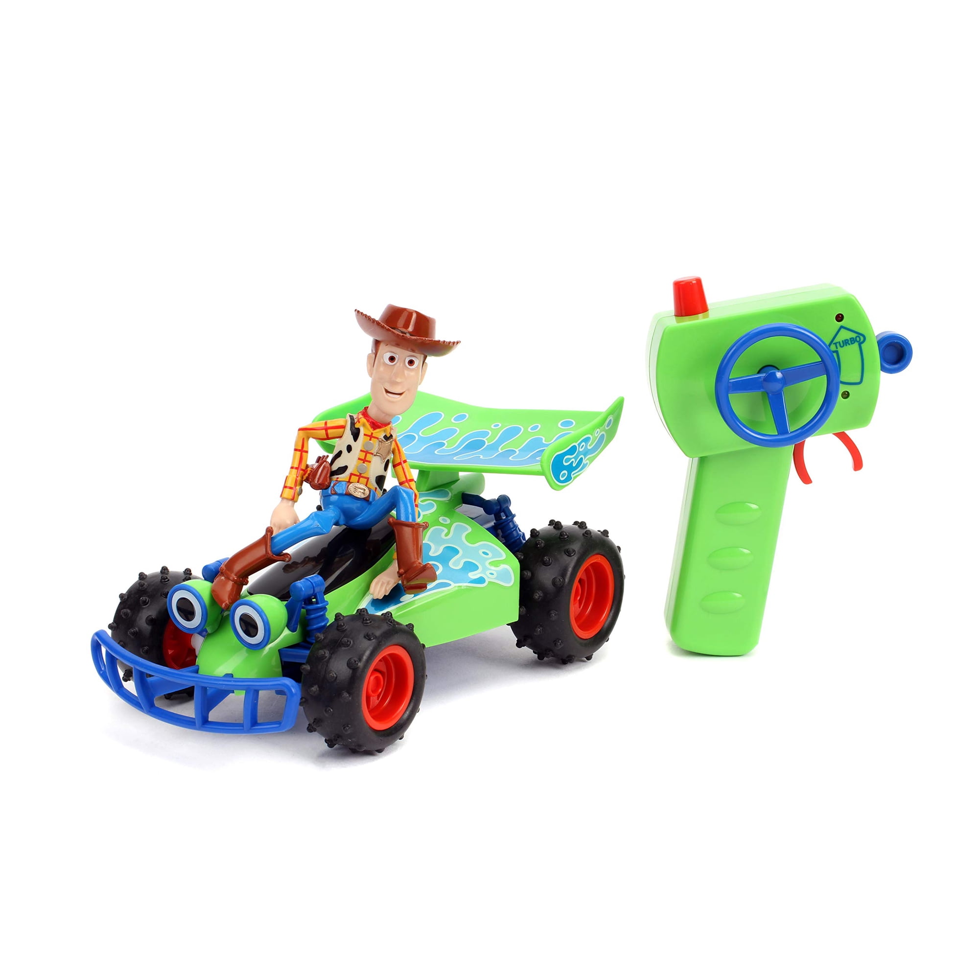 Jada Toys - Vehículo A Control Remoto Jada Disney Pixar Toy Story 4 Turbo Buggy Con Woody 2.4 Ghz