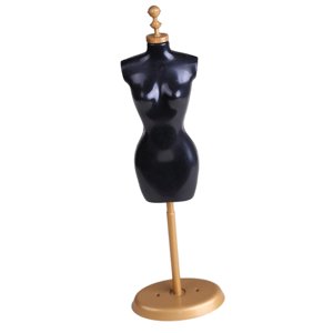 Bothyi - Soporte De Maniquí Para Exhibición De Ropa, Juguete De Simulación Para Casa De Muñecas 1/6, Casa De Muñecas De 12 "", Color Negro