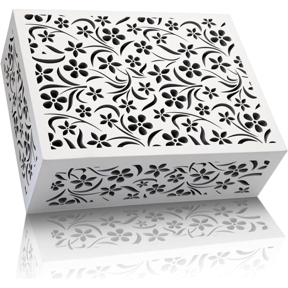 Cubierta para Timbre de Madera GRAUES 20 cm × 15 cm × 7 cm Blanco