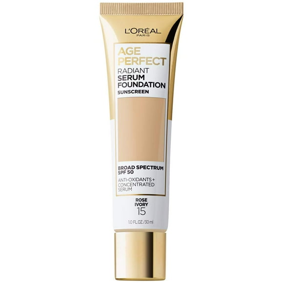 Base de Maquillaje Radiante L'Oreal Paris Age Perfect SPF 50 30 ml Rosa Marfil