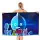 thumbnail image 1 of BT21 Toalla de playa de secado rápido con diseño temático, regalo para mujeres y niñas, ideal para cumpleaños, fans, amantes de la música, uso en la playa o al aire libre, 78 × 160 cm, 1 of 6