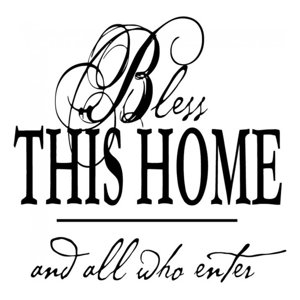 Rienda Libre Graphics - Decomural Bless This Home Religious Ws-15942