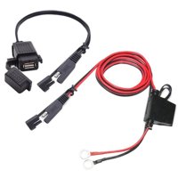 Magideal - Accesorio De Cargador De Teléfono Para Motocicleta Con Fusible En Línea Kits De Puerto Usb Para Motocicleta