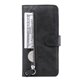 thumbnail image 2 of Funda tipo cartera para iPhone 16 Pro con bolsillo con cremallera y ranuras para tarjetas – Función de soporte Negro, 2 of 6