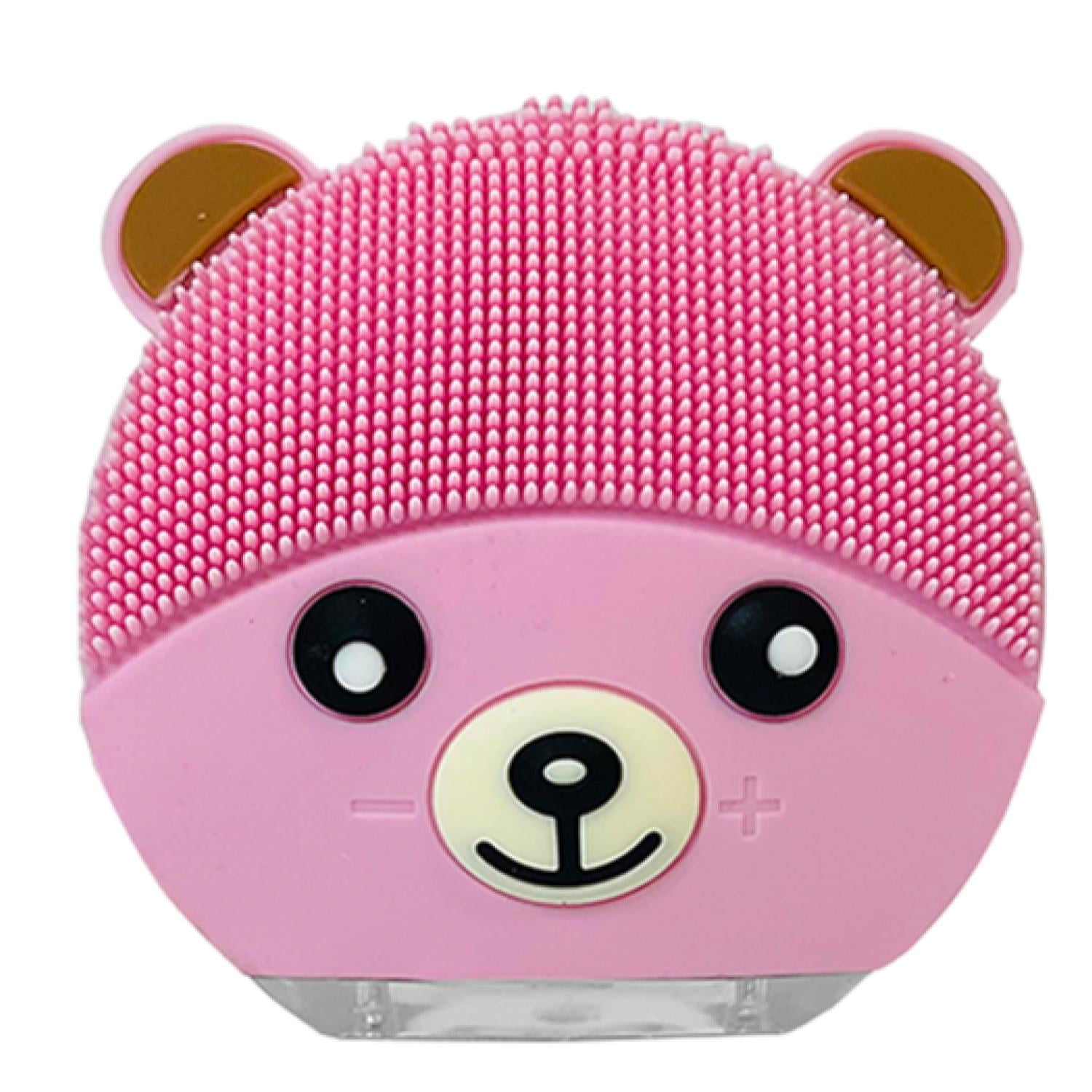Genérico - Cepillo Limpieza Facial Sonico De Silicona Usb Osito Rosado