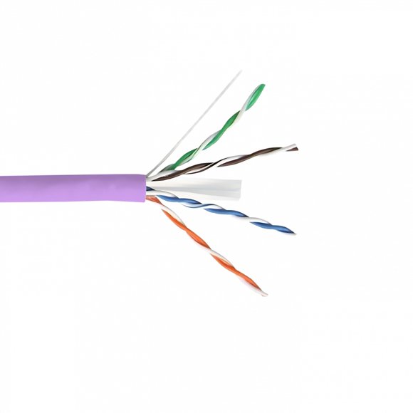 CBLL-UL LINKMADE LSZH Violeta CAT6 UTP 300mt Monofilamento Cobre Bobina Cable Taiwan