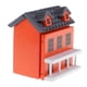 thumbnail image 2 of 1/12 Miniaturas de casa de mu?ecas Villla House Model Toy Decoration Accesorio Naranja, 2 of 3