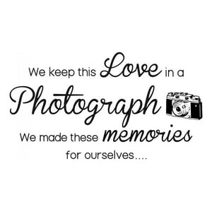 Rienda Libre Graphics - Decomural Love In Photograph Ed Sheeran Song Lyric Ws-40935