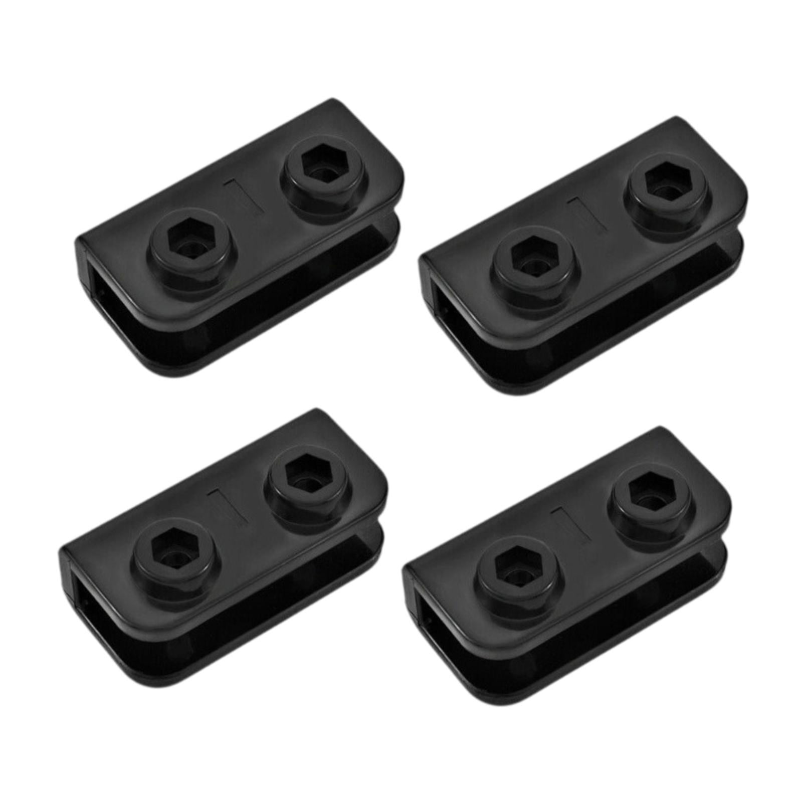 Ioensy - 4 Unids/set Tienda Soportes Rectangulares Conector Central Para Patio Camping Jardín