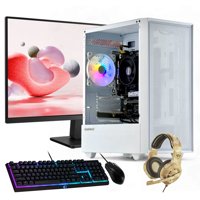 Hyperpc.Cl - Pc Gamer Blanco + Monitor 24 + Perif: Amd Ryzen 5 8500G 16Gb 1Tb 740M