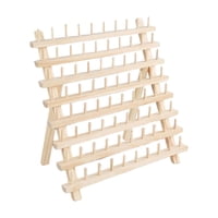 Bothyi - Estante Para Hilo De Coser Organizador De Soporte De Hilo De Madera Estable Para Herramienta De Tejer 80 Carrete