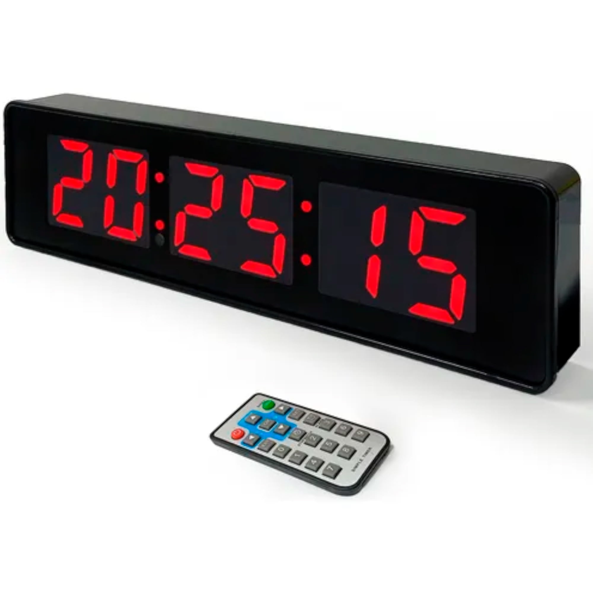 Electrolandia Chile - Reloj Digital Pared Led Jh120 Con Cronometro Control Remoto