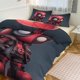 thumbnail image 1 of Avengers Deadpool Boys Comforter Set Twin Size,Bedding Set Kids Young Man Video Down Comforter for Teen Child Room Decor Black Red Classic Retro Gaming Quilted Duvet Set with Pillowcase Bed Sheets, 1 of 5