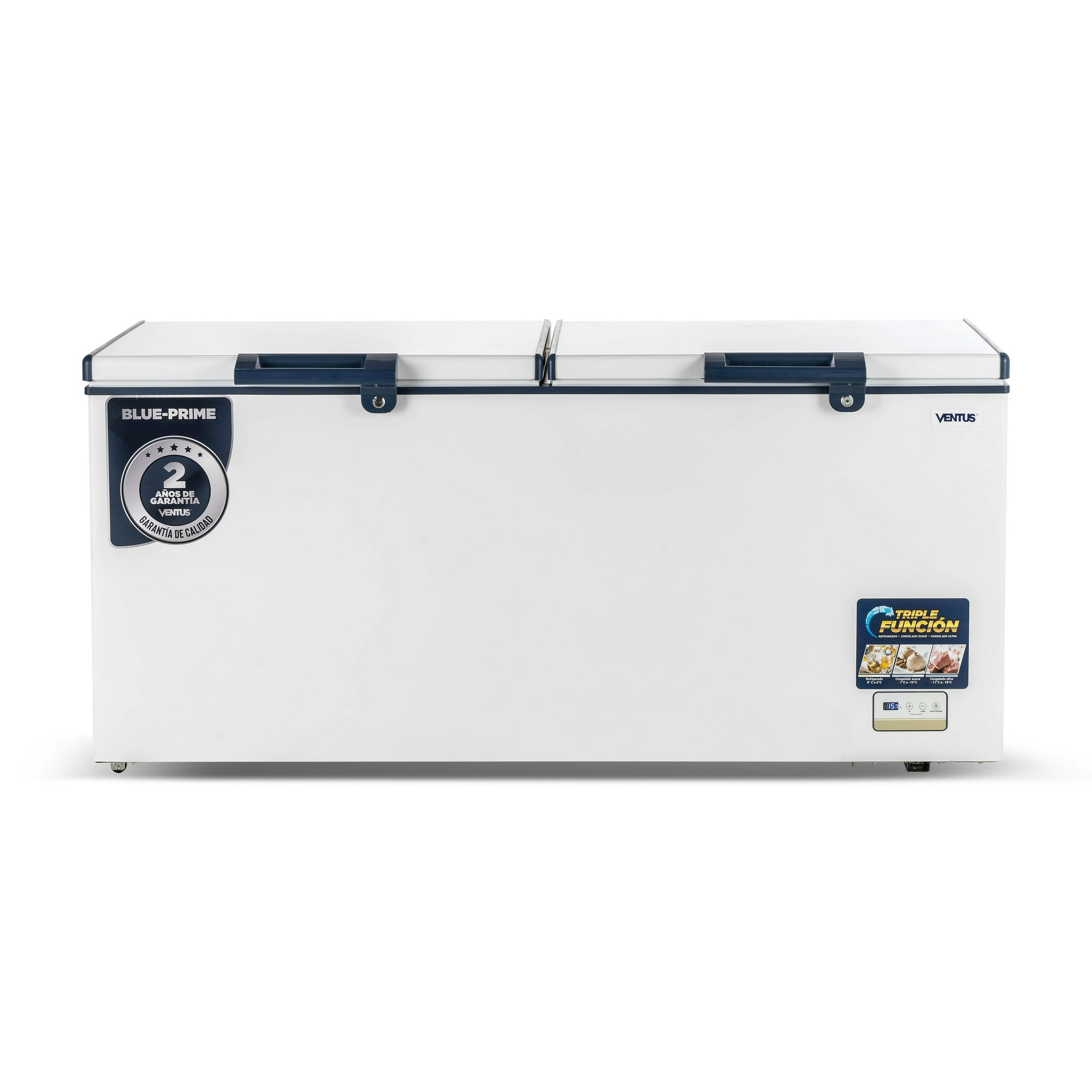 Ventus - Conservadora Tapa Dura 600 Lts Blue-prime